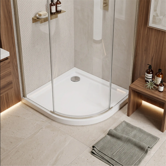 Duschwanne Look – Weiß 80 × 80 cm