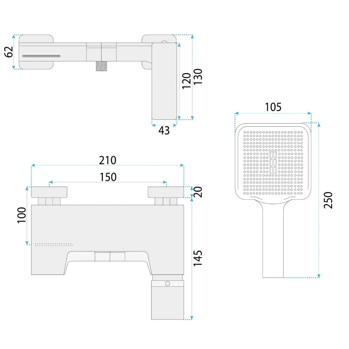 Wannenarmatur Joe Premium – Titan