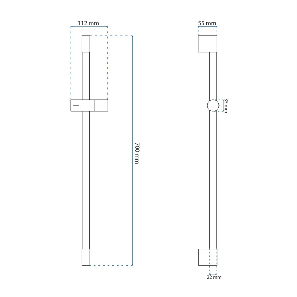 Brausehalter 01 – Titan