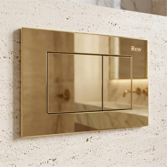 Vorwandelement K011A-Q Gold mit Betätigungsplatte Typ J