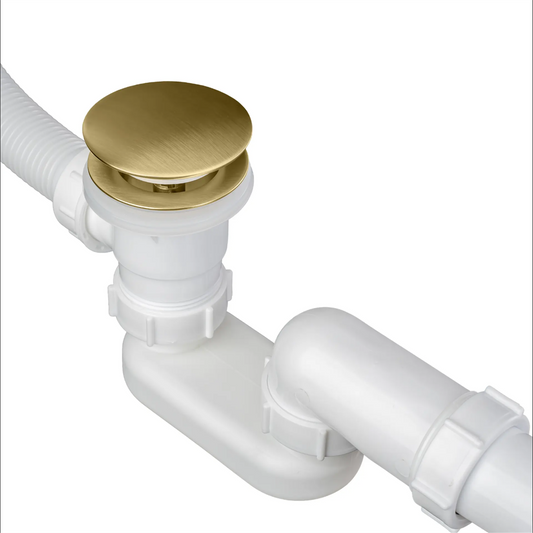Badewannensiphon Klick-Klack – Gold Matt
