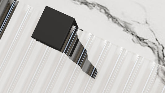 Walk In Duschwand Aero Intimo Black 90-120cm