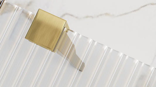 Walk In Duschwand Aero Intimo Gold Matt 90-120cm