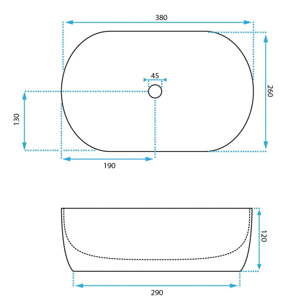 Aufsatzwaschbecken Amelia Mini White