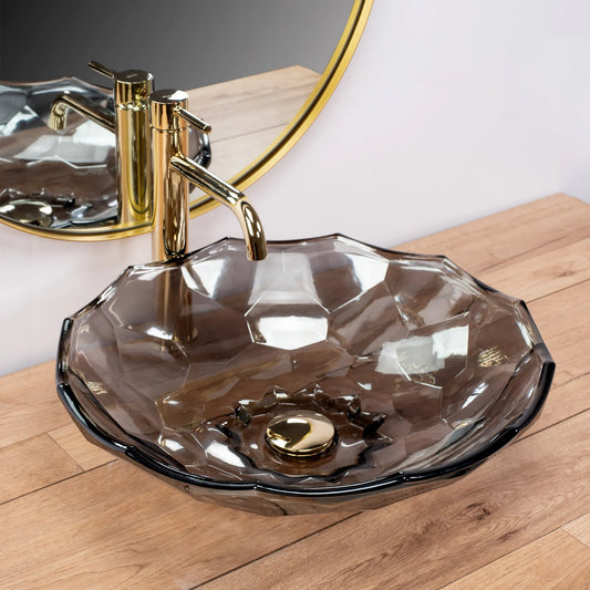 Aufsatzwaschbecken Arctic Black ∅ 45cm