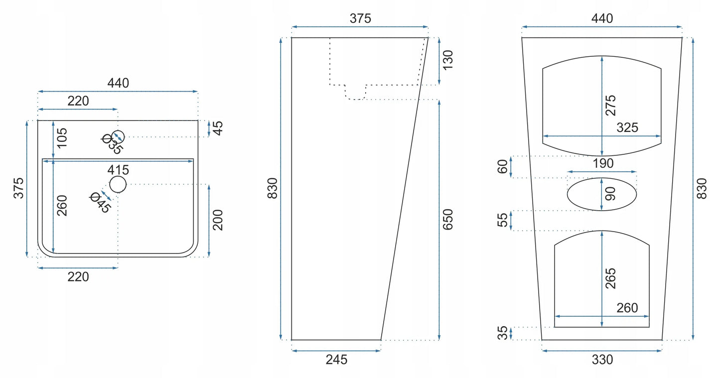 Standwaschbecken Aris