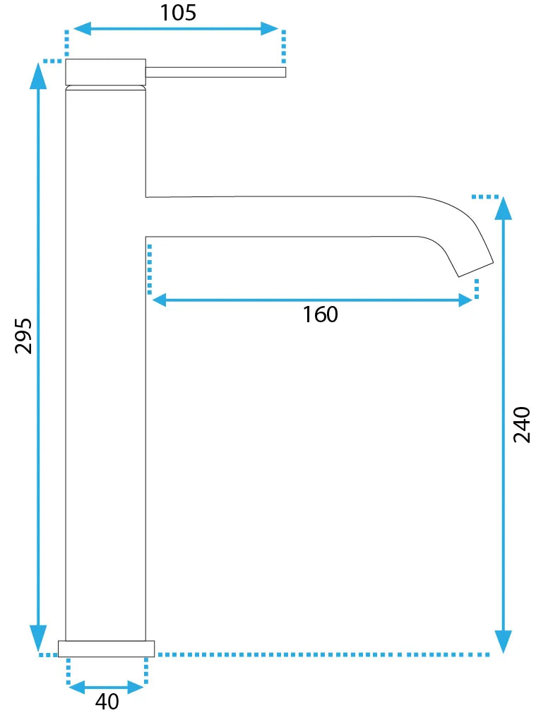 Armatur Clif High Chrom Matt