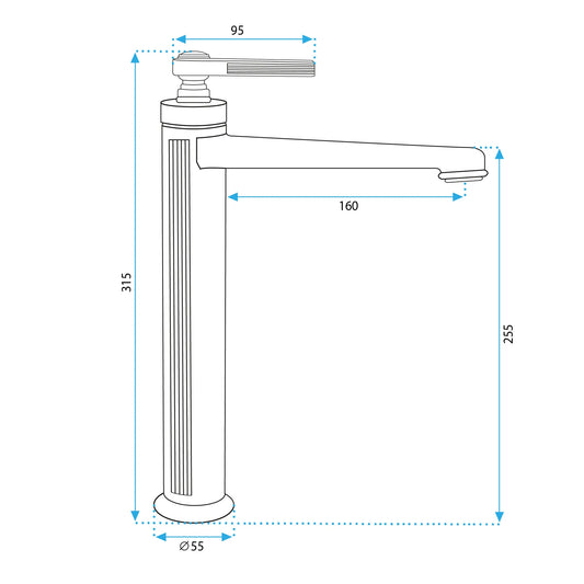 Armatur Monaco Gold Matt High