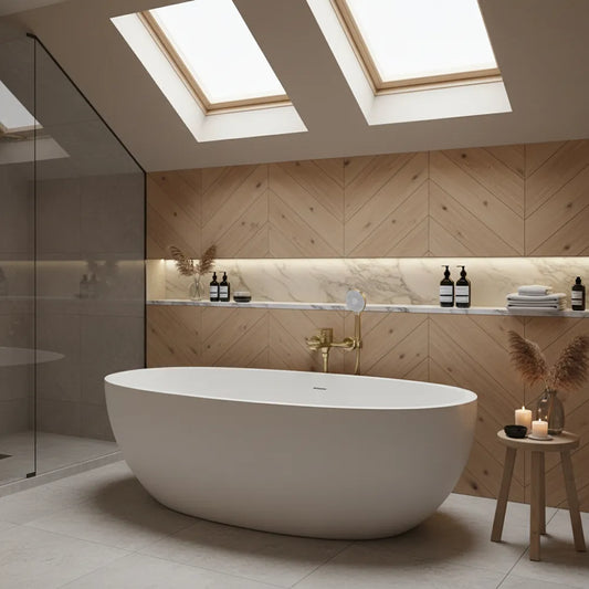 Badewannenarmatur Drop Gold Matt