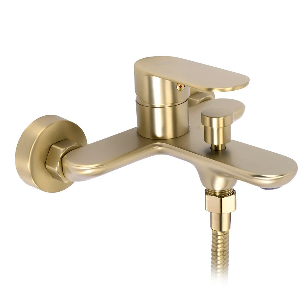 Badewannenarmatur Drop Gold Matt