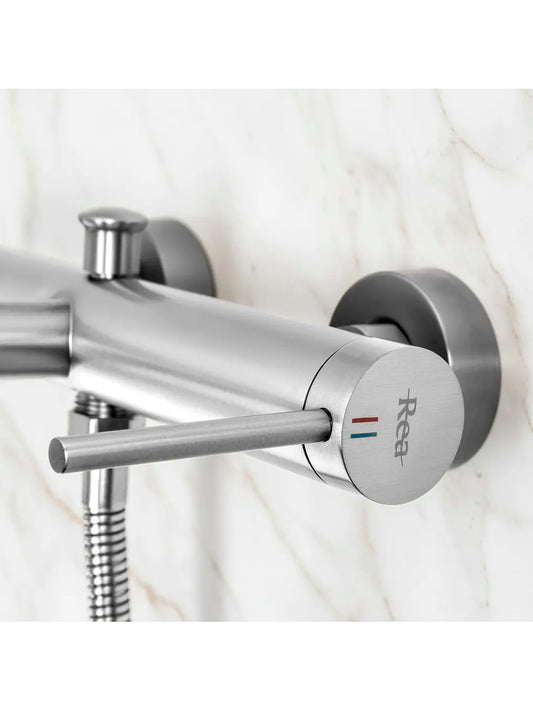 Badewannenarmatur Foss Chrom Matt