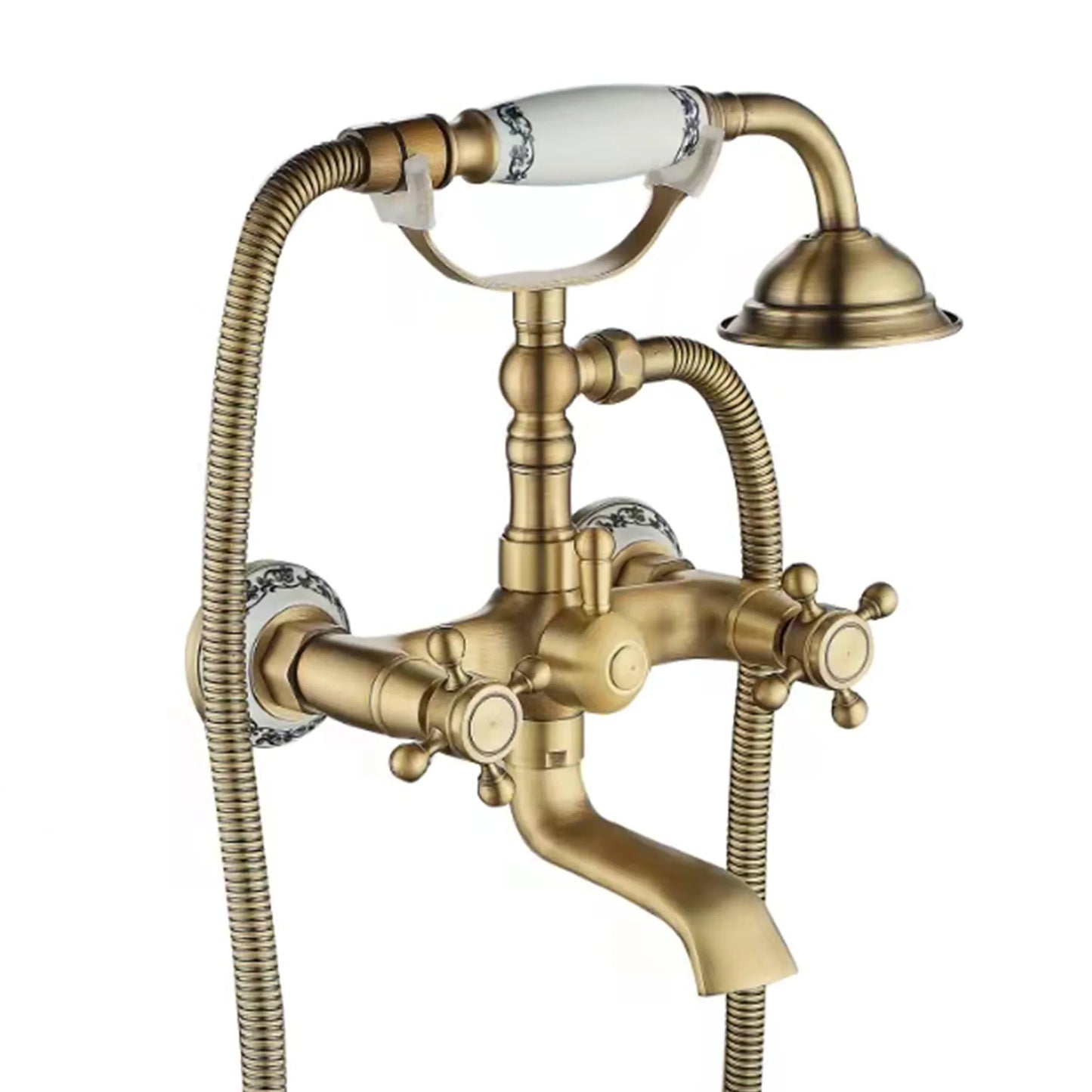 Badewannenarmatur Rustico Matt Gold