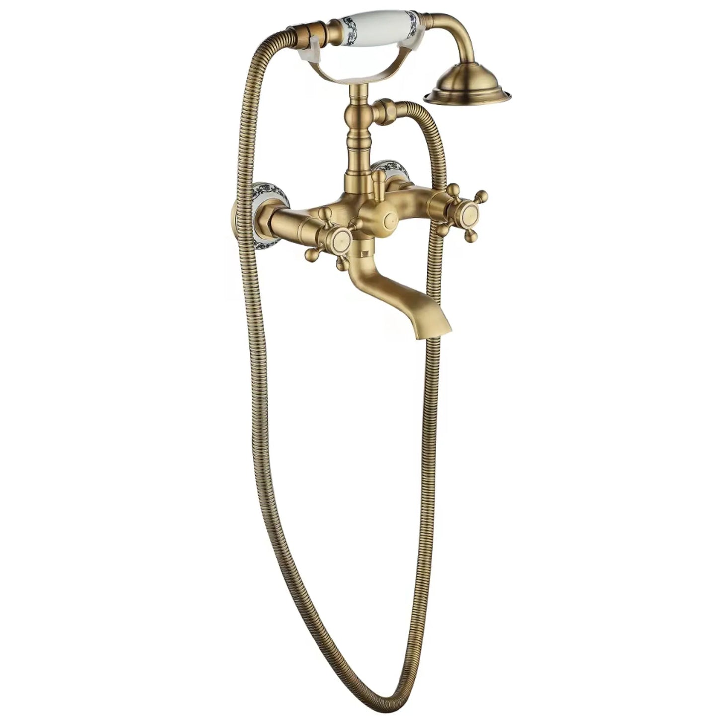 Badewannenarmatur Rustico Matt Gold