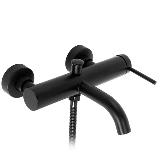 Badewannenarmatur Spot Schwarz Matt