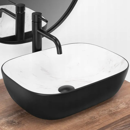 Aufsatzwaschbecken Belinda Black Calala Matt 46x32cm