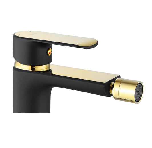 Bidetarmatur Bloom Schwarz Gold