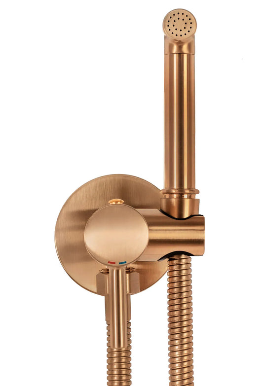 Bidetarmatur Loop Kupfer Matt