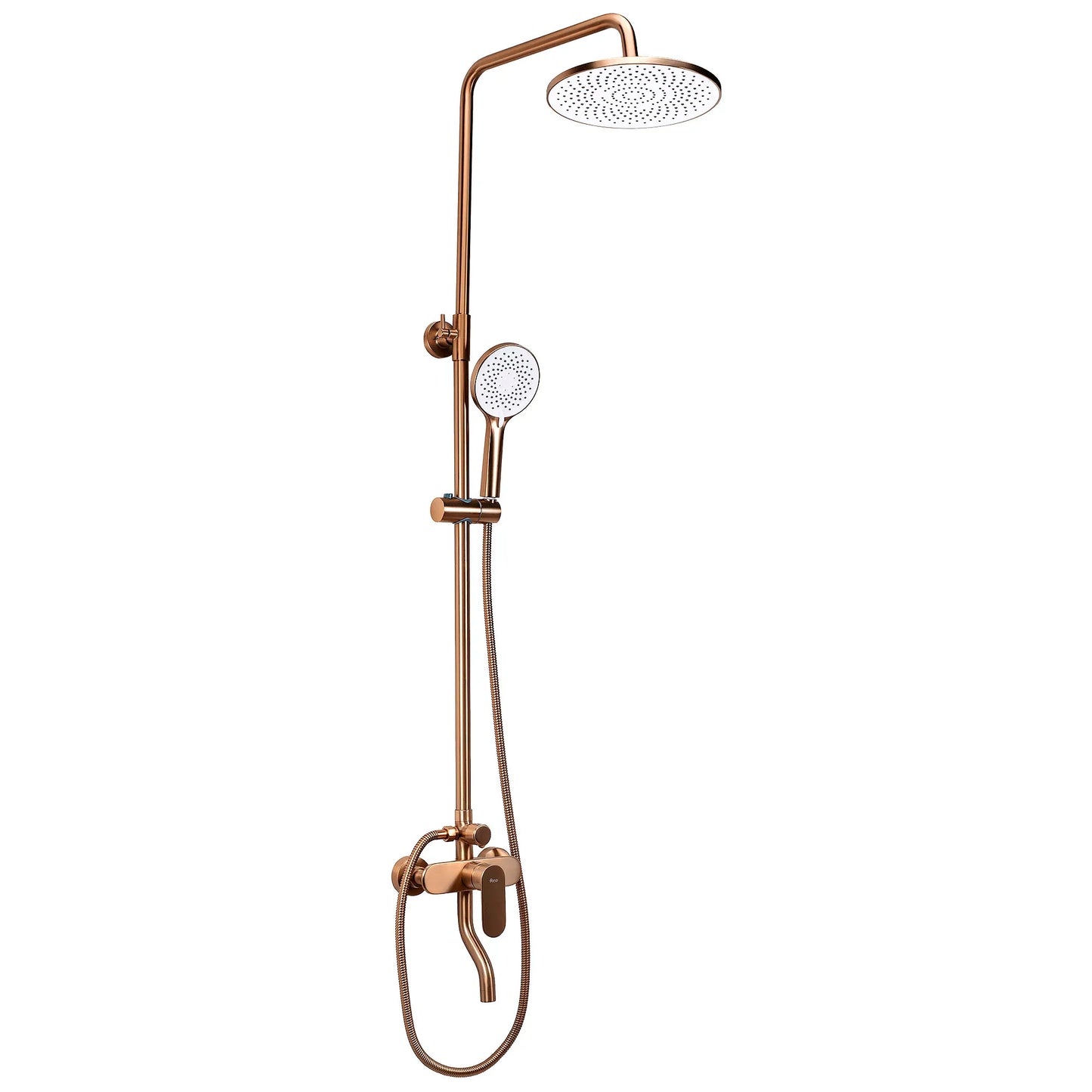 Dusche Drop Kupfer Matt (Duschsystem mit Wannenauslauf)