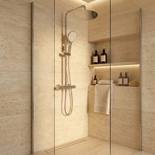 Dusche mit Thermostat Lungo Chrom