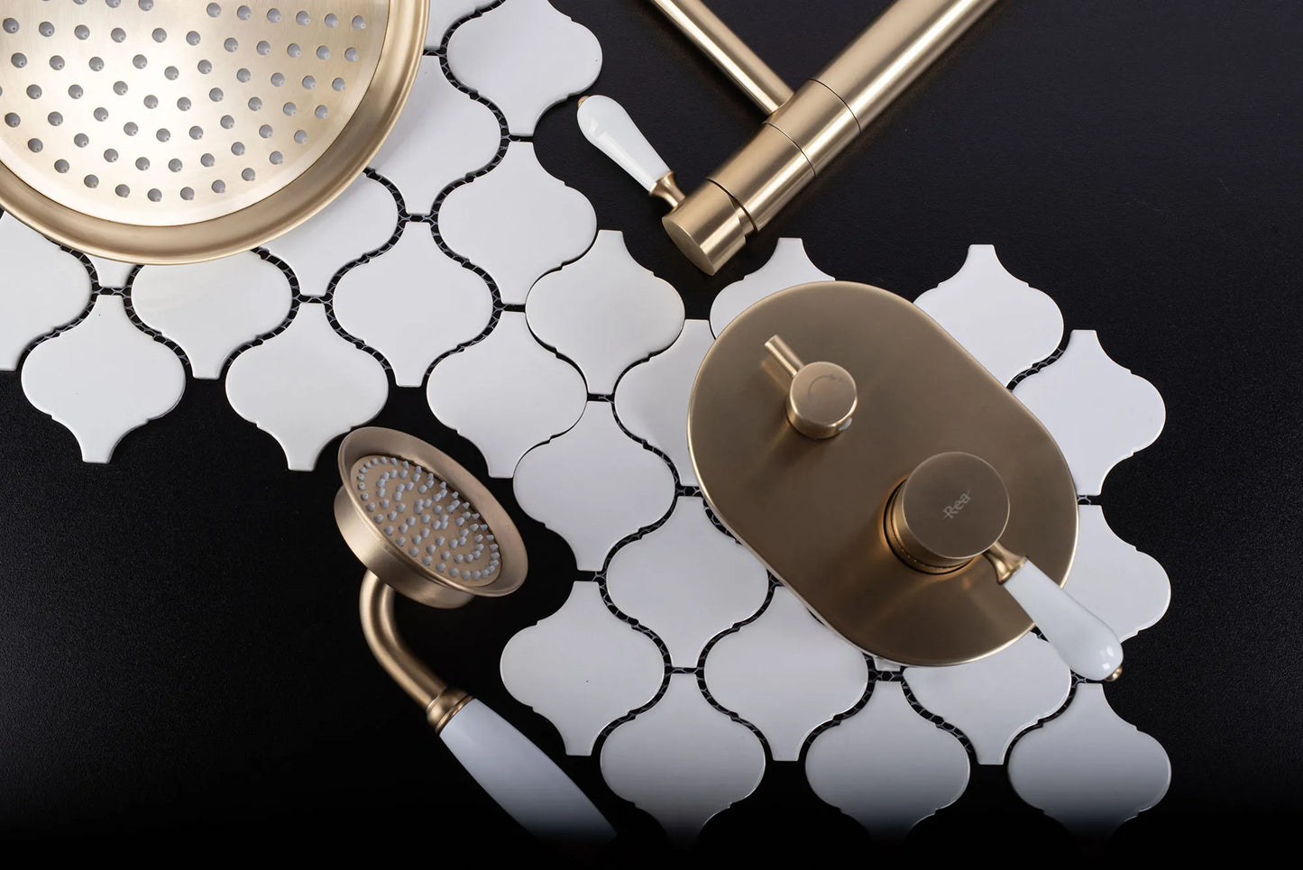 Dusche Unterputz Serra Gold Matt