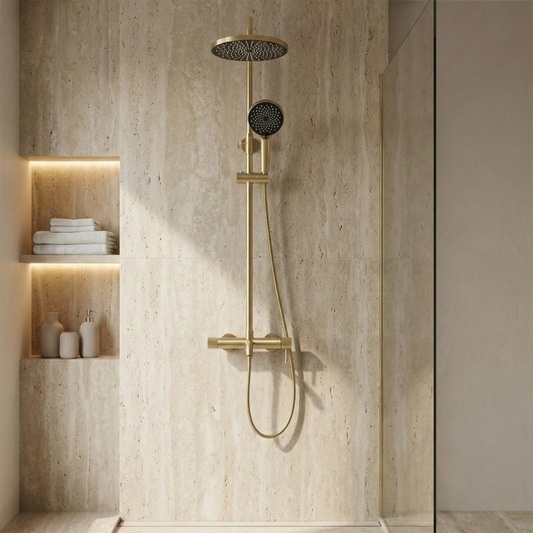 Dusche Lungo Stripe Gold Matt