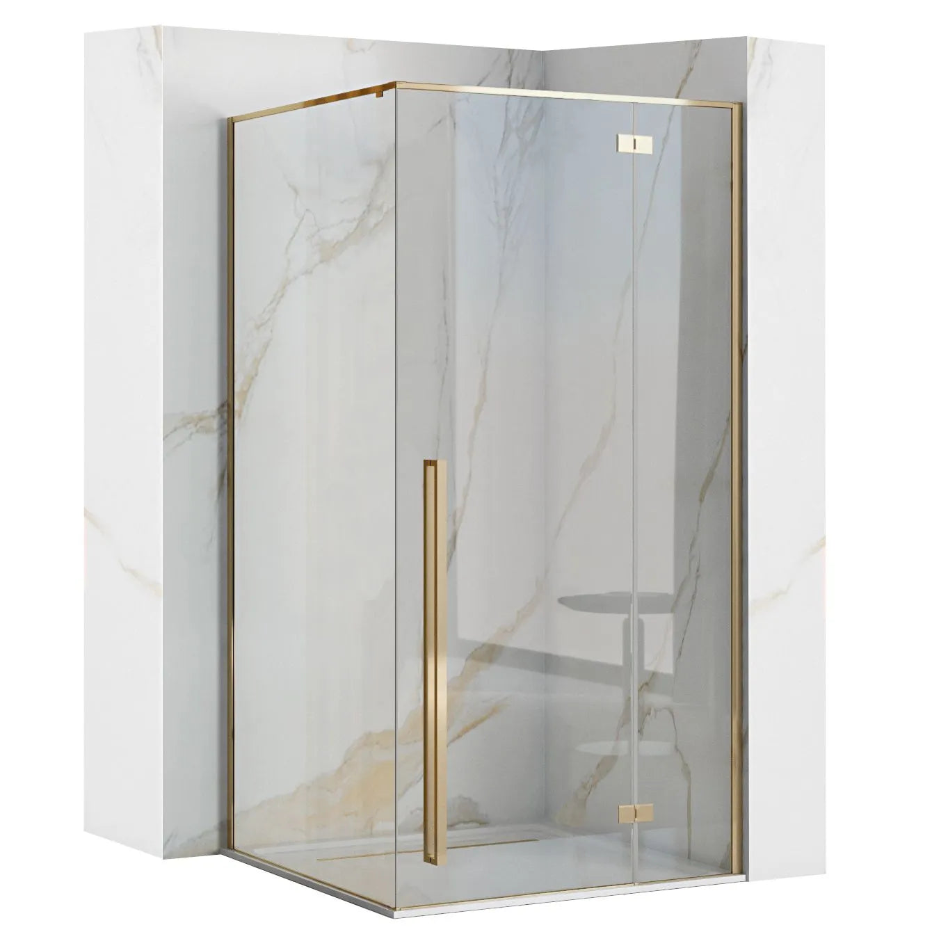 Duschkabine Fargo Gold 90x90cm