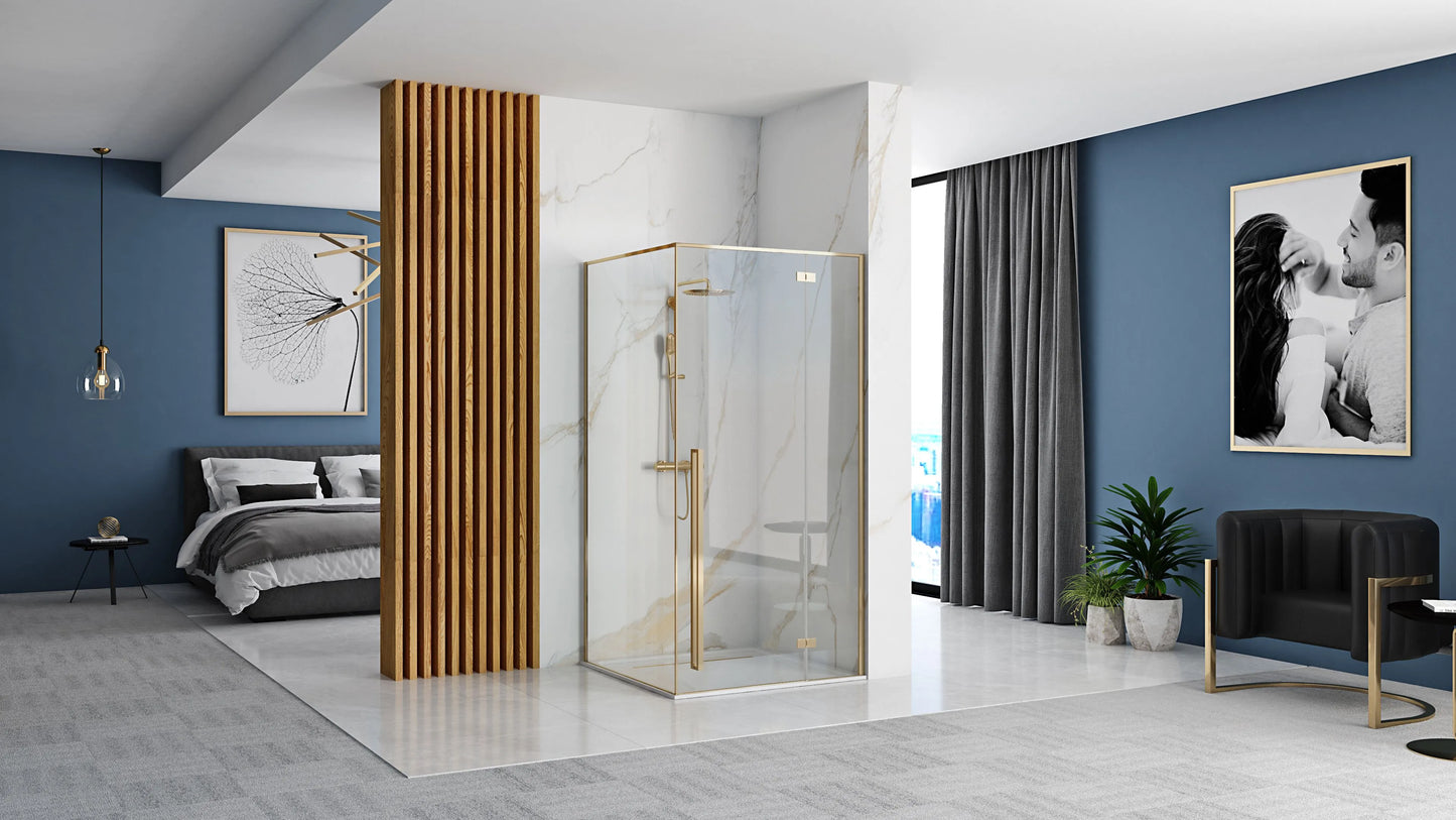 Duschkabine Fargo Gold 90x90cm