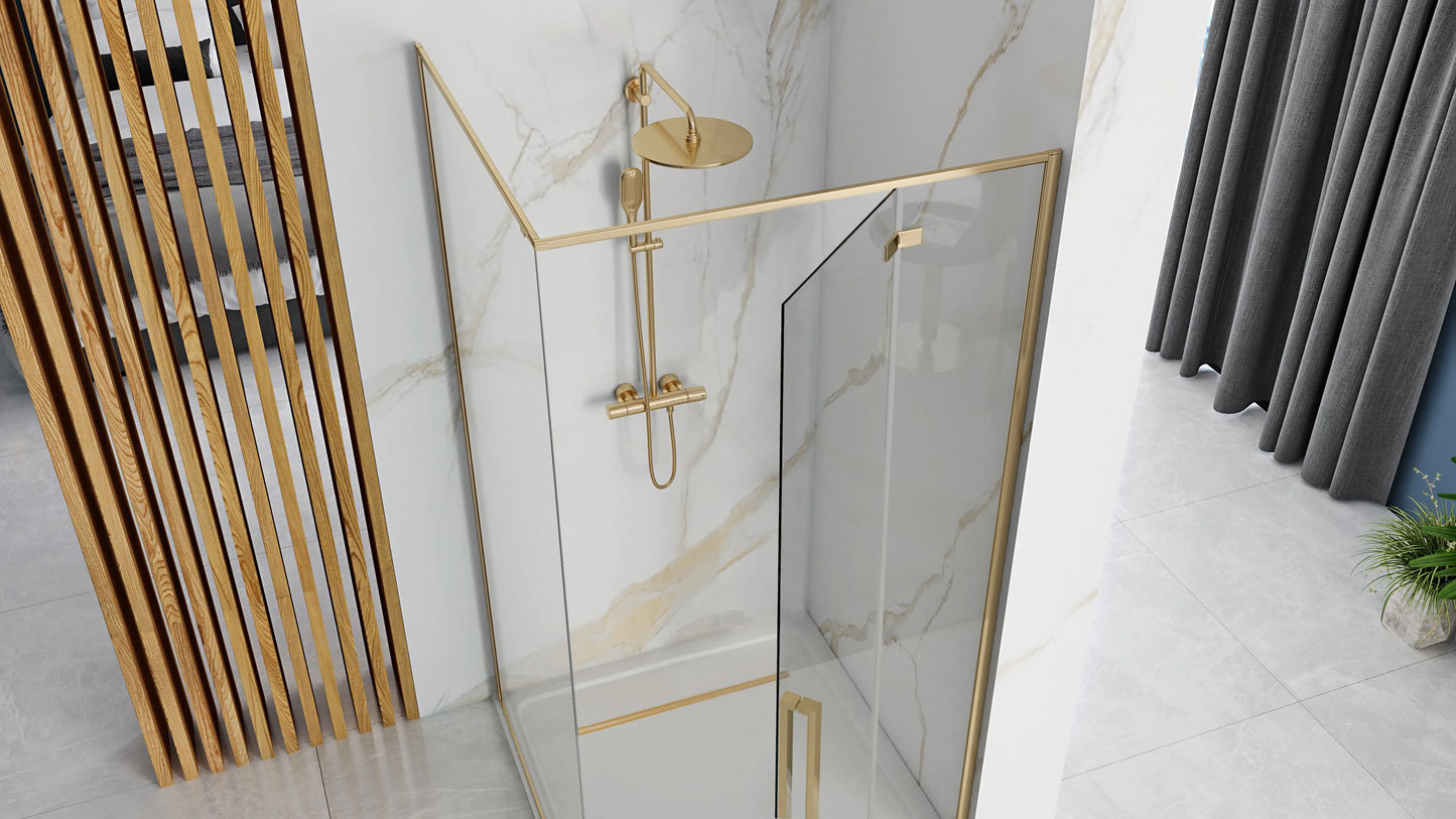 Duschkabine Fargo Gold 90x90cm