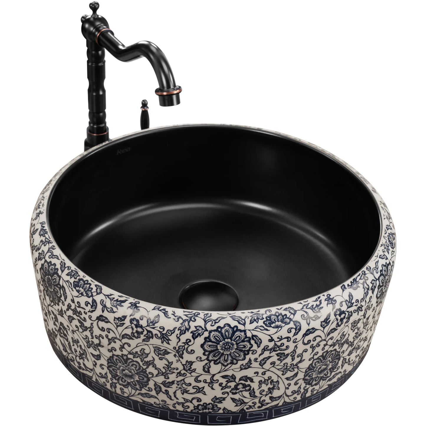 Aufsatzwaschbecken Florisa Black Matt ∅ 40cm
