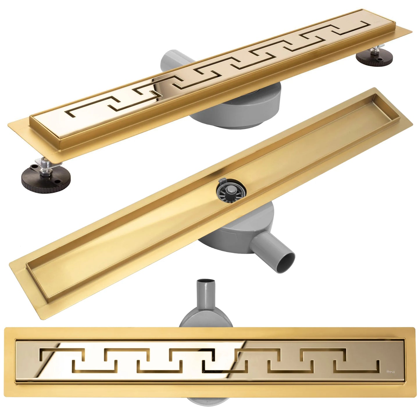 Duschrinne Greek Pro Mirror Gold 60-90cm