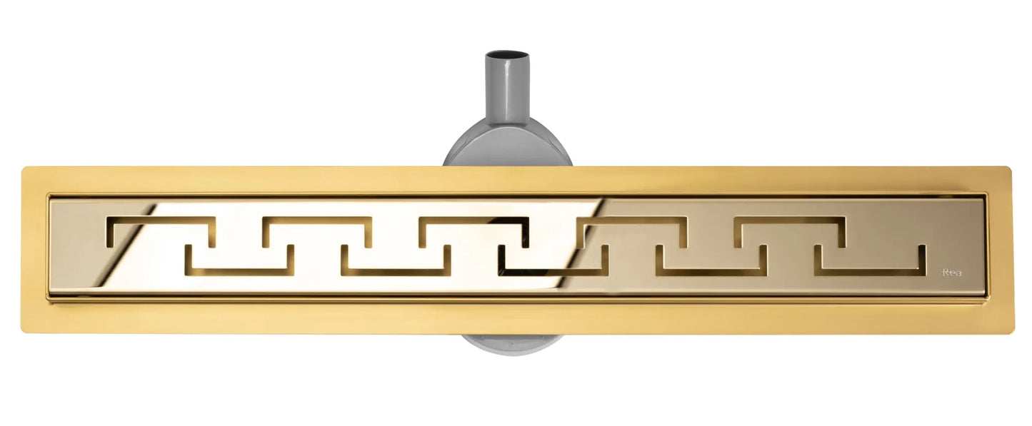 Duschrinne Greek Pro Mirror Gold 60-90cm