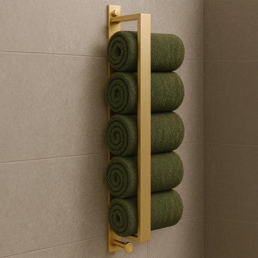 Wandregal / Handtuchhalter Gold Matt