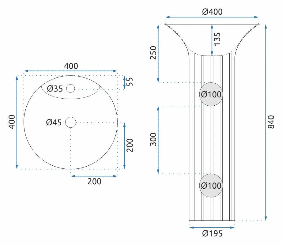 Standwaschbecken Hope