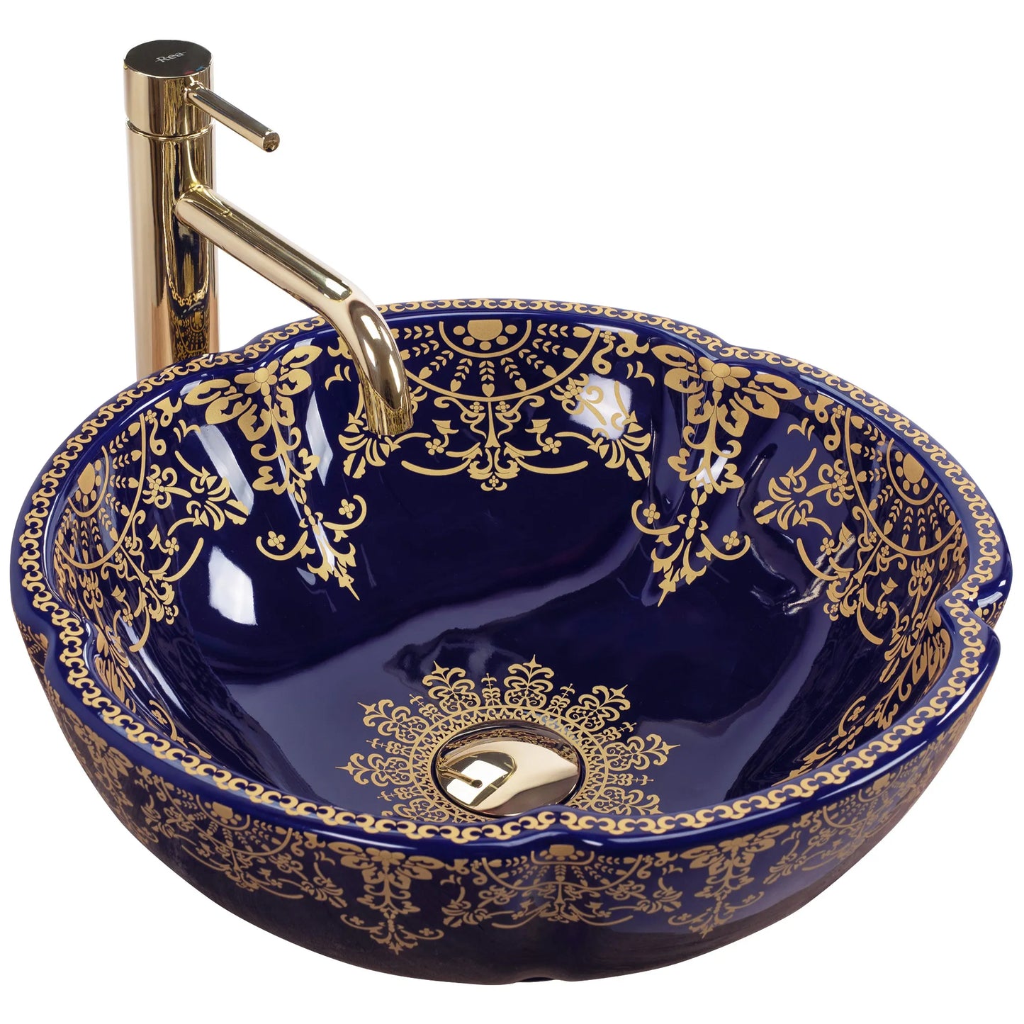 Aufsatzwaschbecken Marina Blau ∅ 42,5cm