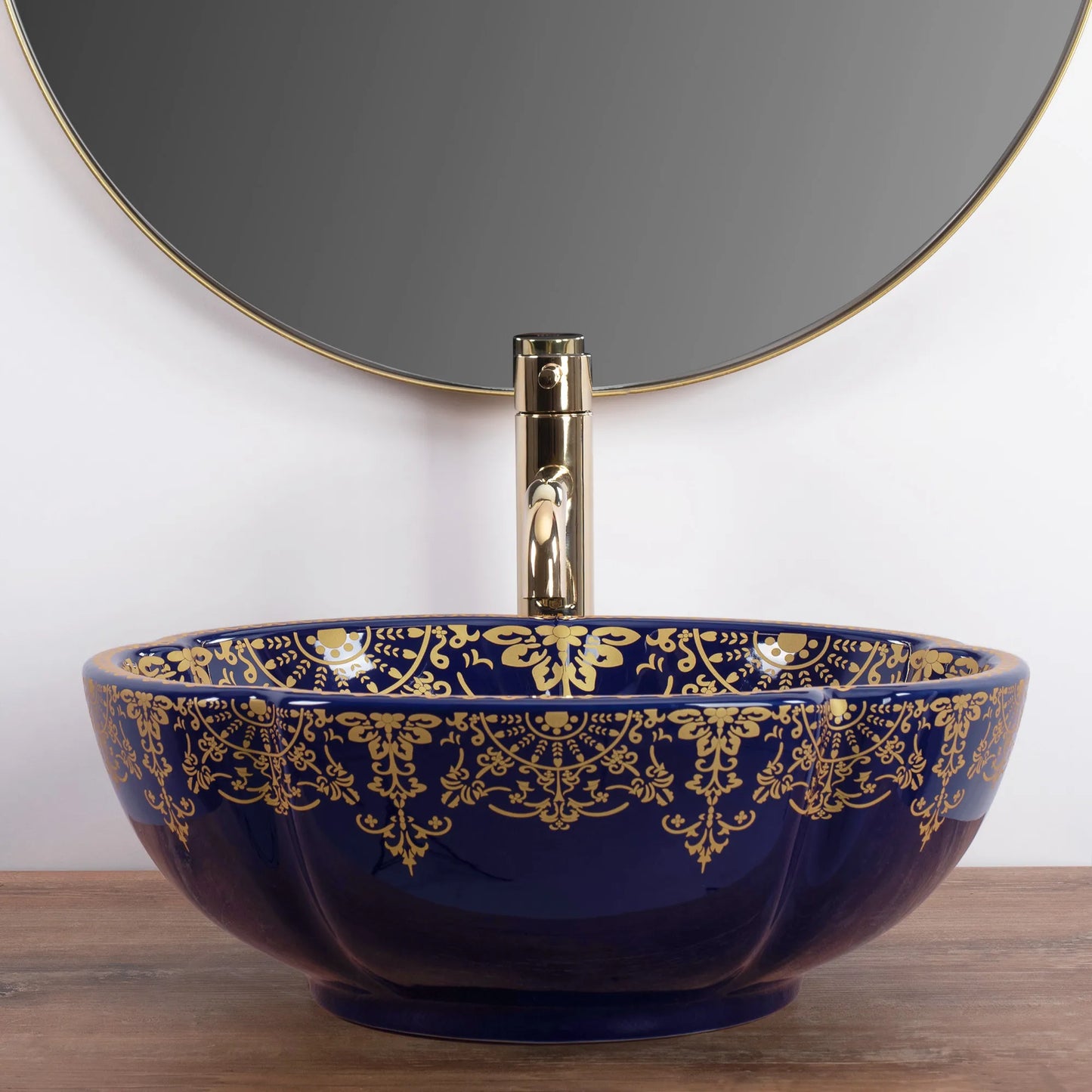 Aufsatzwaschbecken Marina Blau ∅ 42,5cm