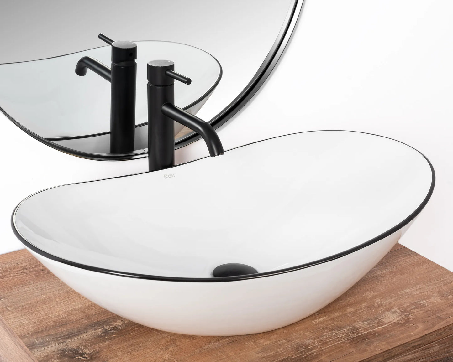 Aufsatzwaschbecken Royal Black Edge 62,5x36cm