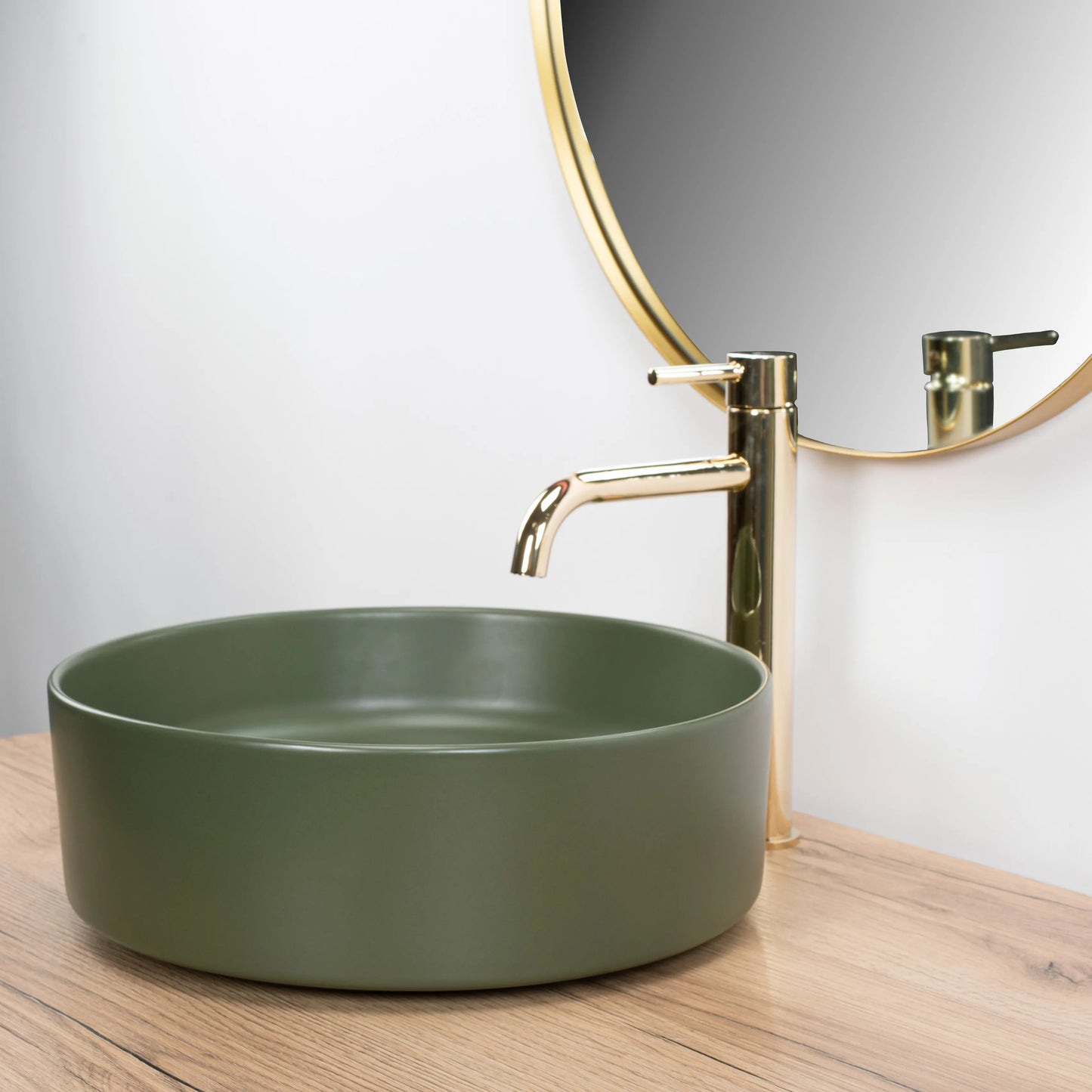 Aufsatzwaschbecken Sami Green Matt Ø 35cm