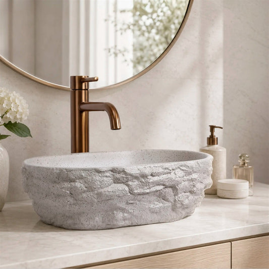 Aufsatzwaschbecken Evora Greige 38x25,5cm