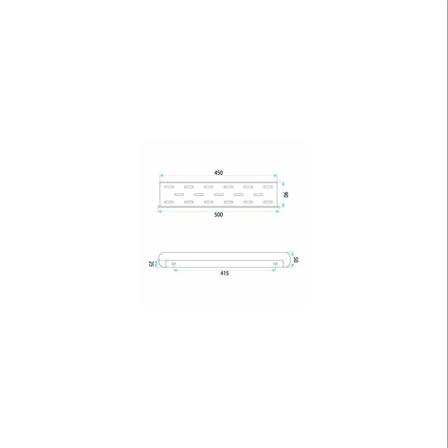 Badezimmerregal SF03 45 cm – Titan