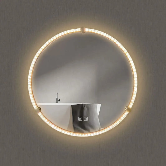 Runder Spiegel mit dekorativem Rand – 60cm + 70cm