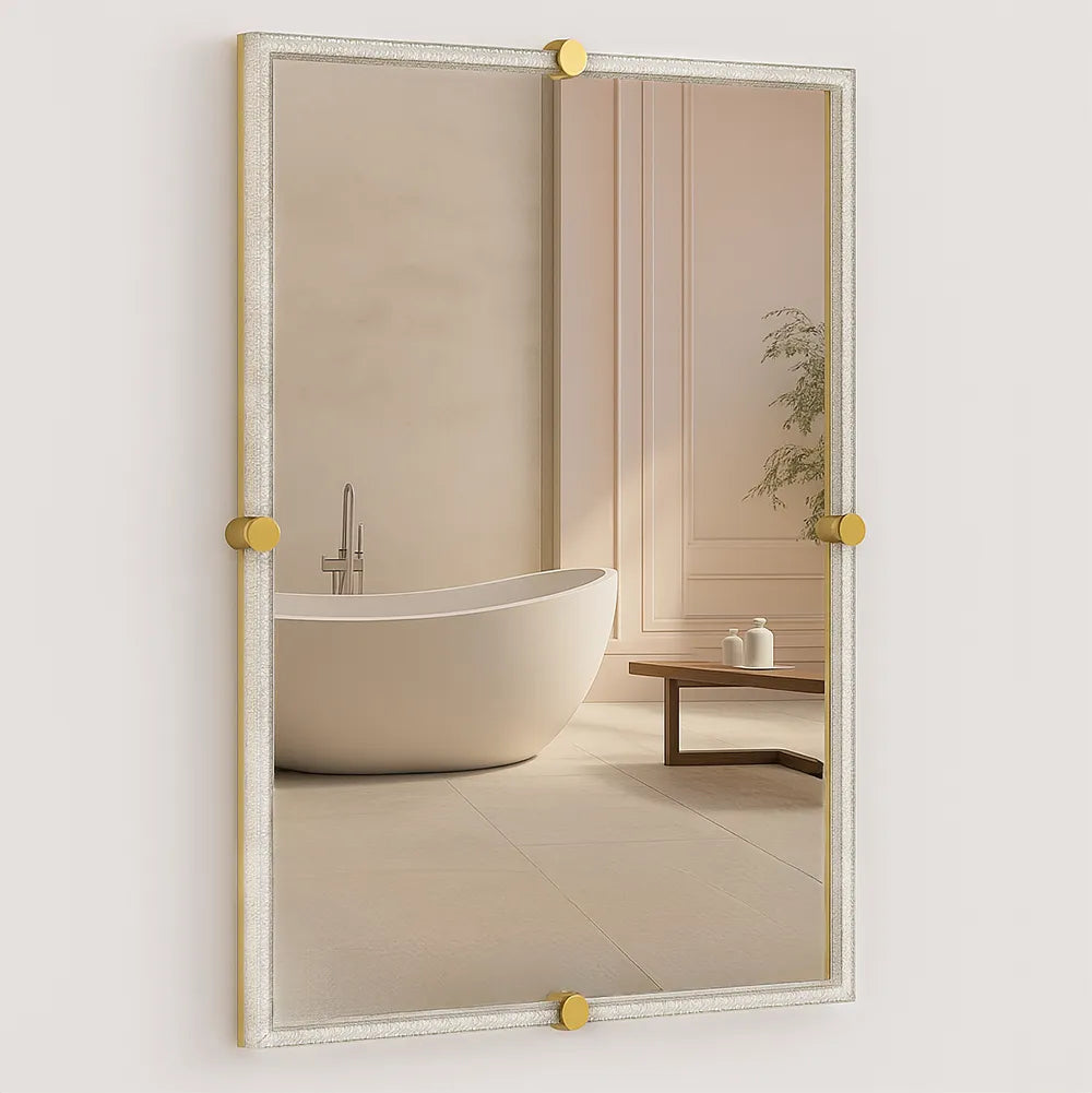 Rechteckiger Spiegel mit edlem Rahmen – 60 x 80 cm