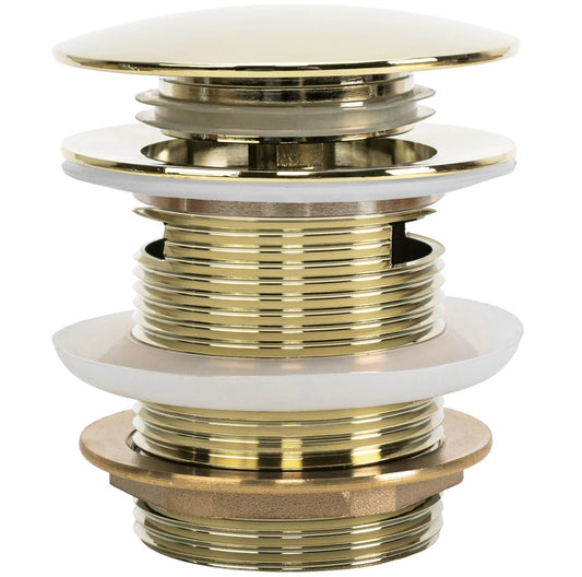 Ablaufgarnitur für Badewanne Gold Poliert