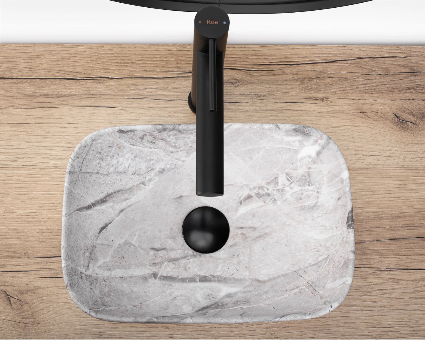 Aufsatzwaschbecken Belinda Mini Stone 37x25,5cm