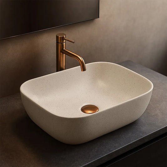 Aufsatzwaschbecken Belinda Sandy 46x32cm