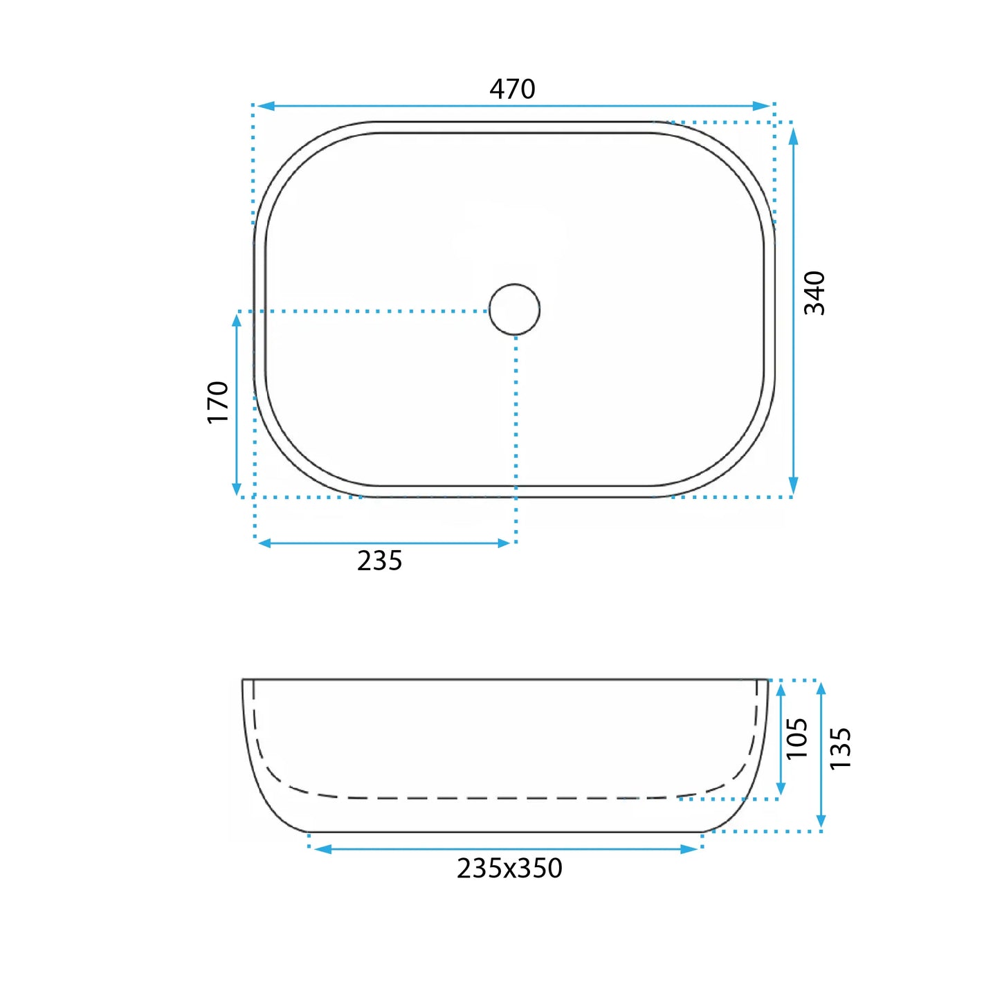 Aufsatzwaschbecken Belinda Savana 46x32cm