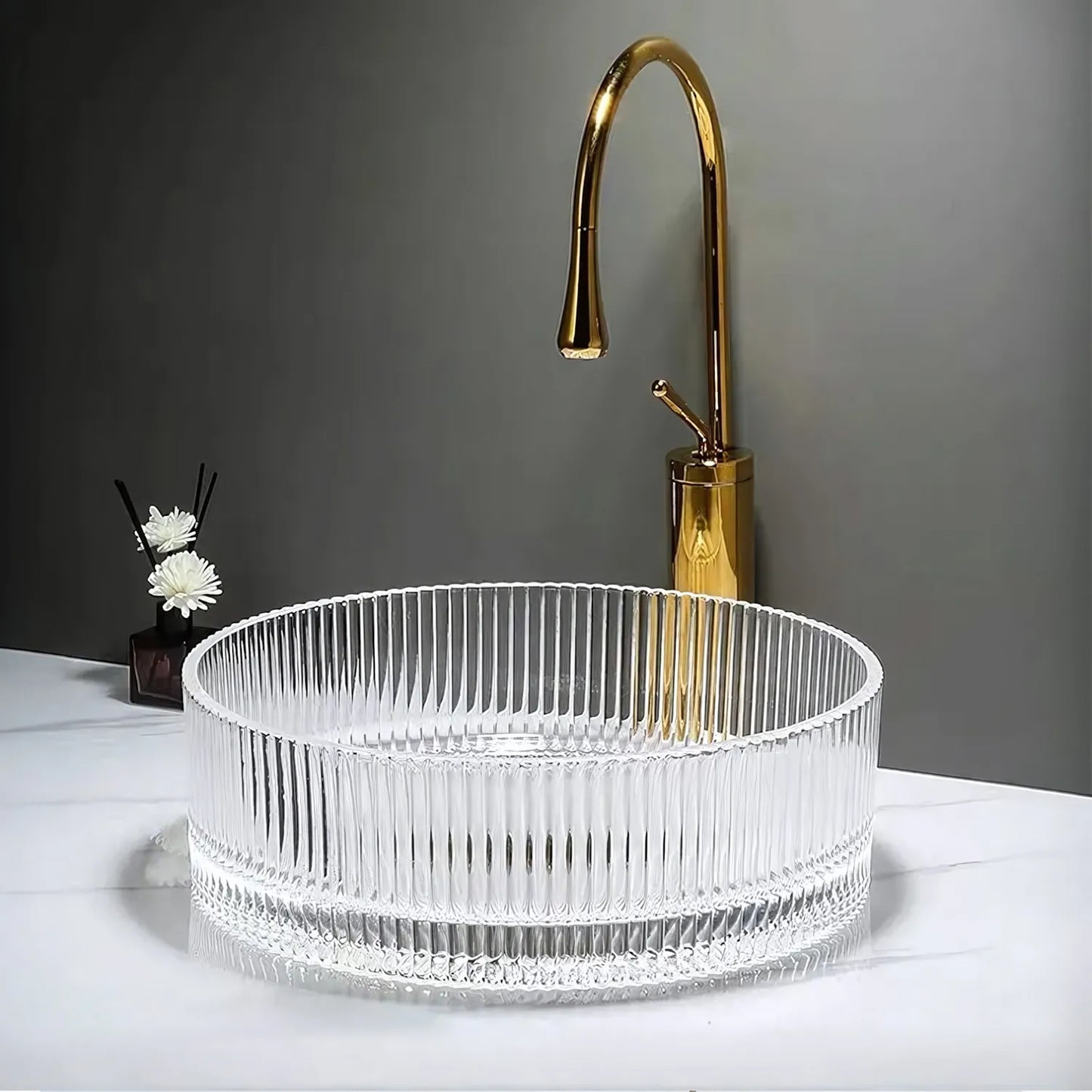Aufsatzwaschbecken Ingrid White ∅ 36cm