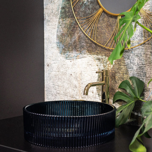 Aufsatzwaschbecken Ingrid Schwarz ∅ 40cm