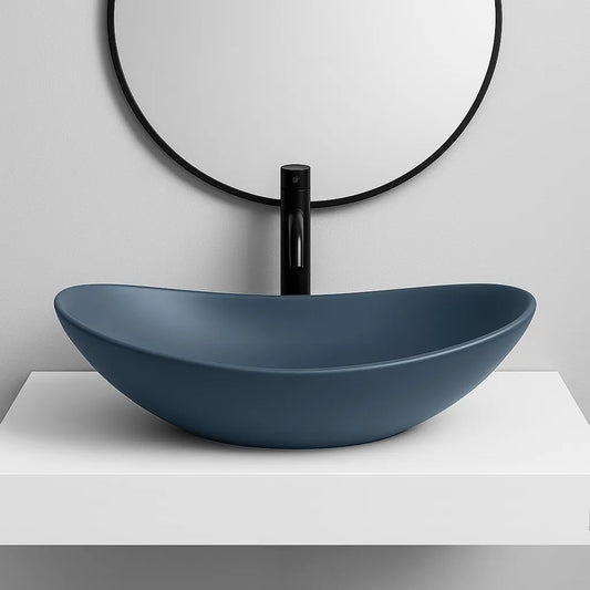 Aufsatzwaschbecken Royal Blau Matt
