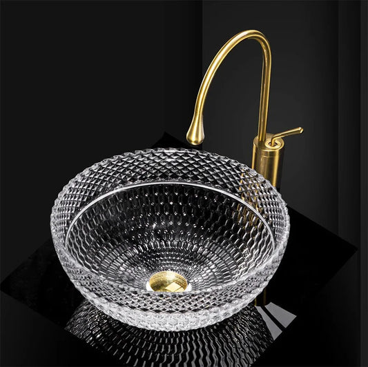 Aufsatzwaschbecken Sue / Glaswaschbecken ⌀40cm