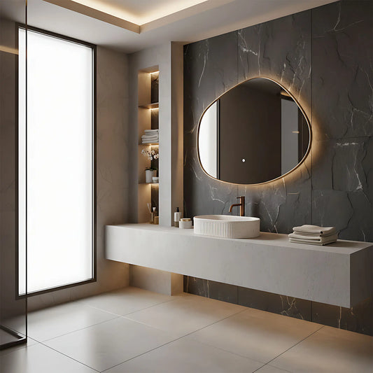 Aufsatzwaschbecken Vanda Sandy 49x31cm